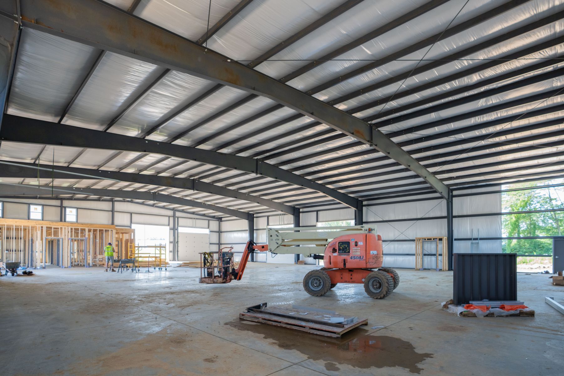 NP Tech (In Progress) construction details in New Paris, IN by R. Yoder Construction